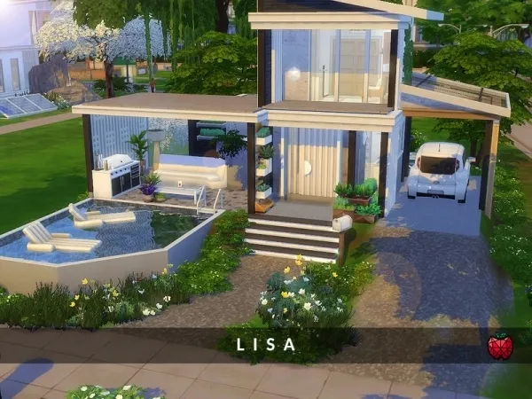 Alpha melapples' Lisa micro home no - The Sims 4 Custom Content