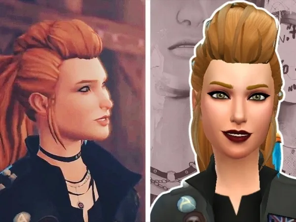 Maxis Match annewellen's Rachel Amber punk hair Life is strange - The Sims 4 Custom Content