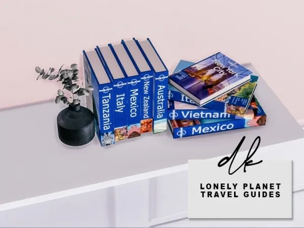 Alpha dksimsxo's Lonely Planet Travel Guides - The Sims 4 Custom Content