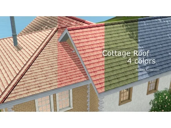 Cottage Roof - The Sims 3 Custom Content