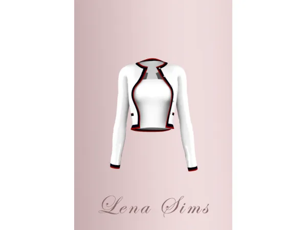 Alpha [Lena Sims] Pearl Button Cardigan by simsfinds - The Sims 4 Custom Content