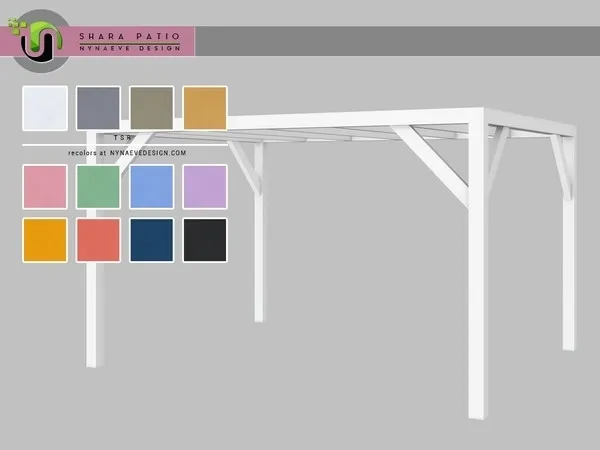 Shara Pergola Open - The Sims 4 Custom Content