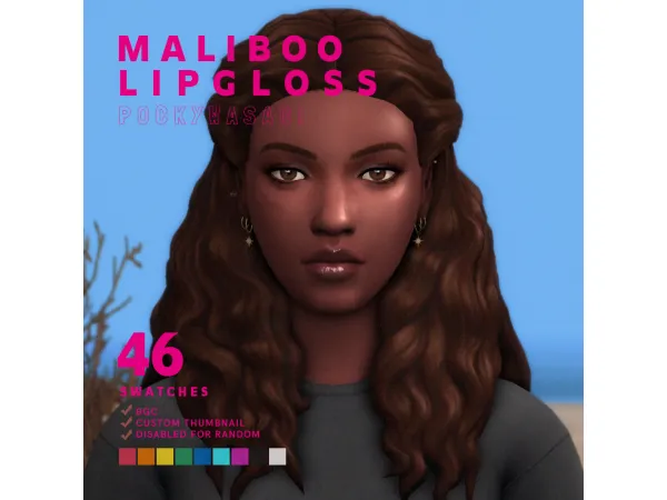 Maxis Match Maliboo Lipgloss - The Sims 4 Custom Content
