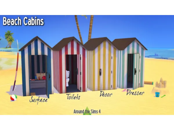 Maxis Match Around Beach cabins Sneak Peak - The Sims 4 Custom Content