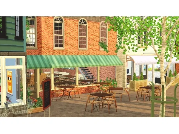Parliament Street Shops by Crimsonium - The Sims 3 Custom Content
