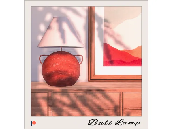 Alpha Bali lamp by Winner9 - The Sims 4 Custom Content