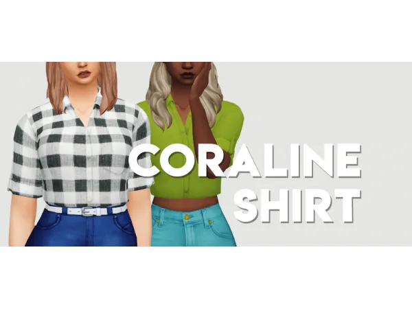 Maxis Match Brohilda Coraline Shirt - The Sims 4 Custom Content