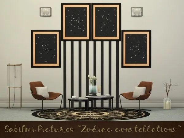 Alpha SabiAmi Pictures Zodiac constellations - The Sims 4 Custom Content