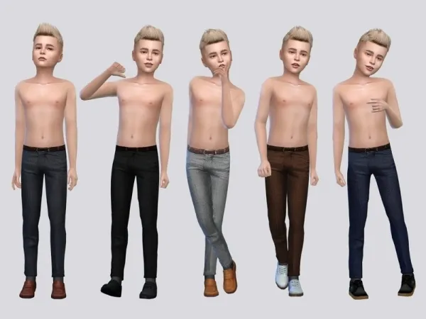 Maxis Match McLayneSims' Lebison Formal Pants Kids - The Sims 4 Custom Content