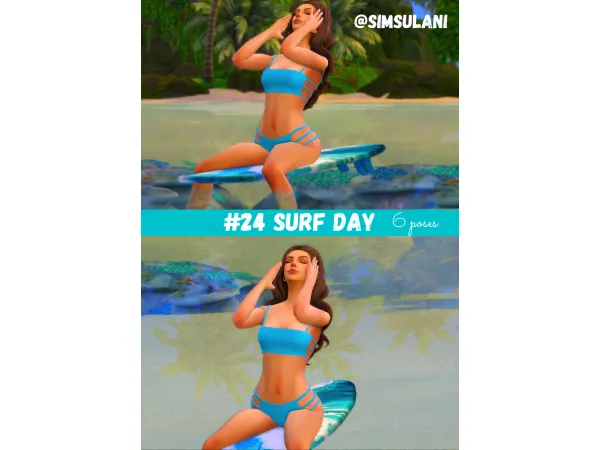 Alpha 24 SURF DAY - The Sims 4 Custom Content