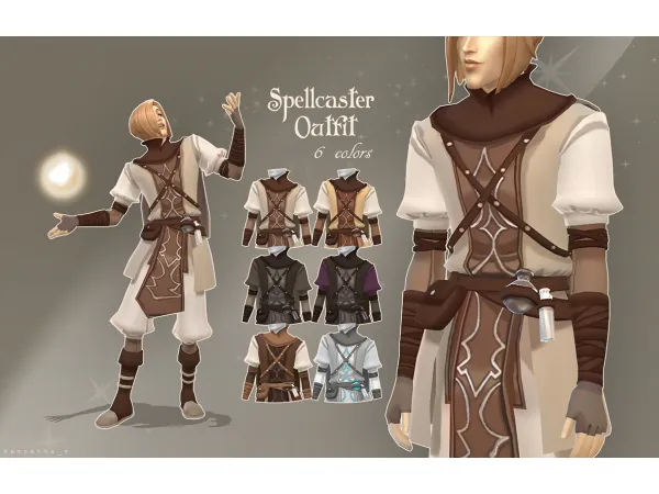 Maxis Match Spellcaster Outfit by kennetha_v - The Sims 4 Custom Content