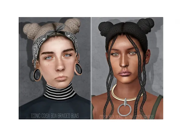 ICONIC Coisa Boa hair setbandana acc - The Sims 3 Custom Content
