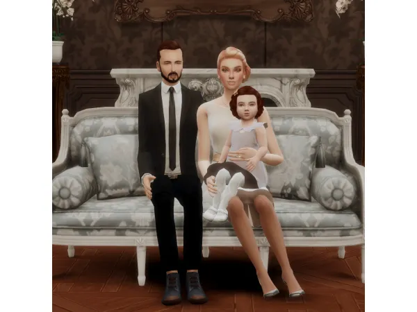 Alpha 500 Followers GS Family Portraits V1 - The Sims 4 Custom Content