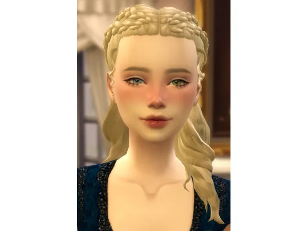 Maxis Match Daenerys Inspired hair - The Sims 4 Custom Content