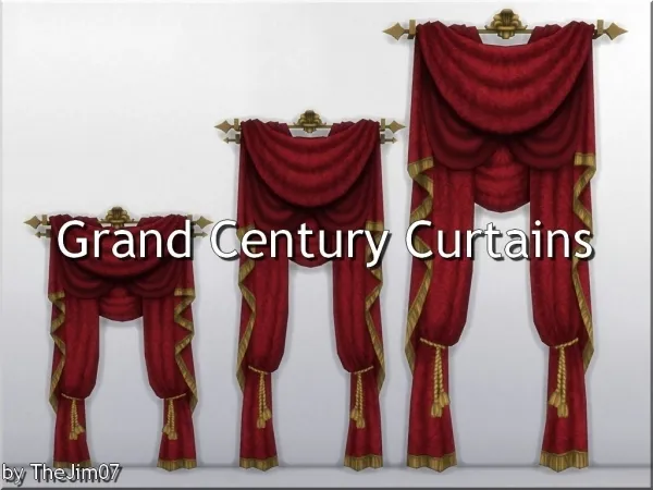 Maxis Match Grand Century Curtains by TheJim07 - The Sims 4 Custom Content