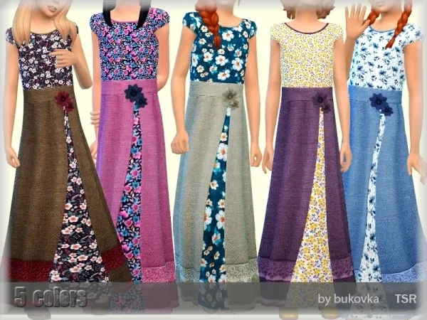 Maxis Match bukovka's Farm Dress - The Sims 4 Custom Content