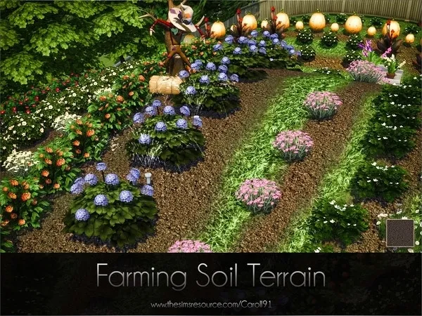 Farming Soil Terrain - The Sims 4 Custom Content