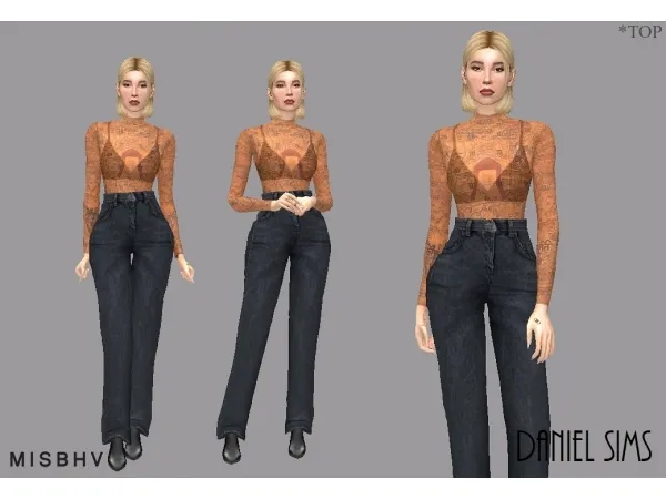 Alpha Nastya Ivleeva in MISBHV - The Sims 4 Custom Content