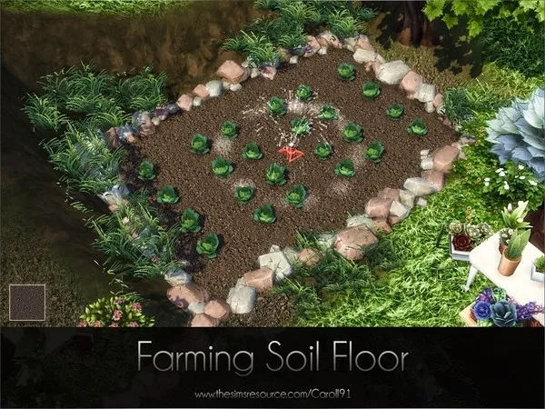 Farming Soil Floor - The Sims 4 Custom Content
