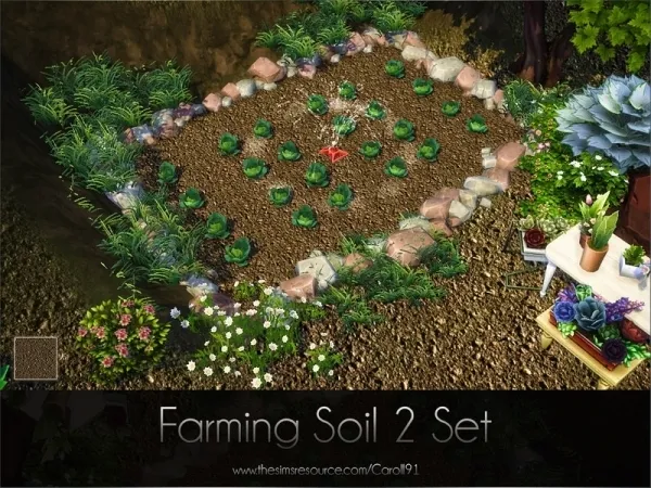 Alpha Caroll91's Farming Soil 2 Set - The Sims 4 Custom Content
