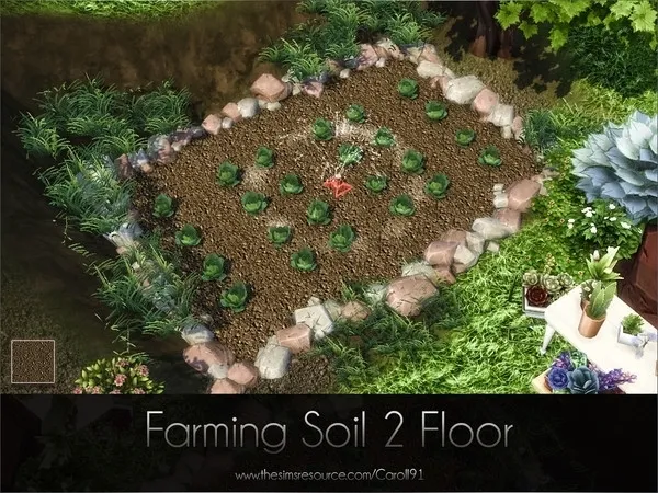 Farming Soil 2 Floor - The Sims 4 Custom Content