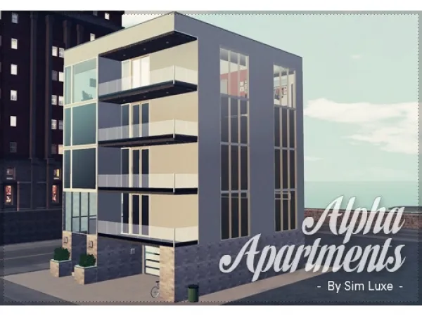 Alpha Apartments - The Sims 3 Custom Content