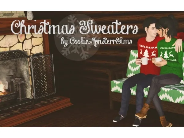 Christmas Sweaters - The Sims 3 Custom Content