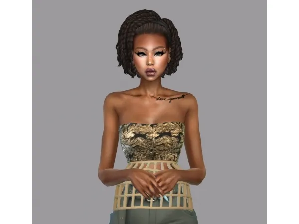Maxis Match Isabella Hair Recolor - The Sims 4 Custom Content