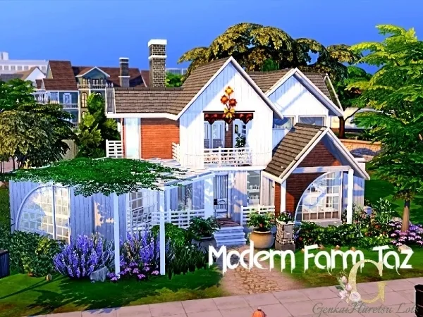 Alpha GenkaiHaretsu's Modern Taz Farm - The Sims 4 Custom Content