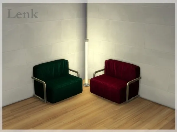 Alpha LenkEvseeva's Modern velvet armchair - The Sims 4 Custom Content
