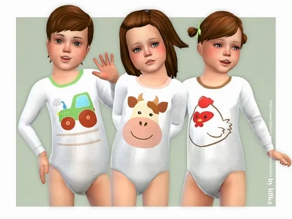Maxis Match lillka's Farmer Onesie 02 - The Sims 4 Custom Content