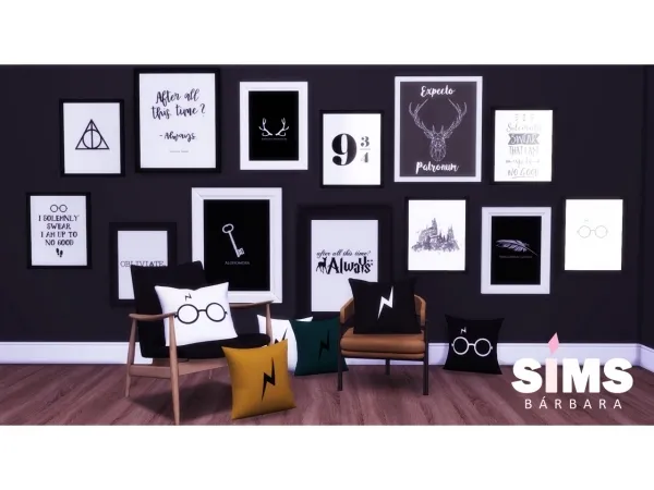 Alpha Harry Potter Set by simbarb - The Sims 4 Custom Content