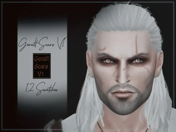 Alpha Reevaly's Geralt Scars V1 - The Sims 4 Custom Content