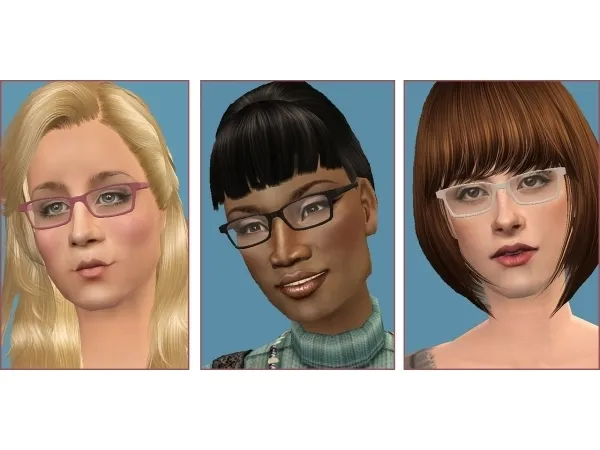 The Hofstadters new adorkable specs for your sims by MistyBlue - The Sims 2 Custom Content