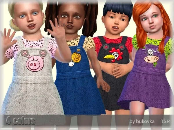 Maxis Match bukovka's Dress Fun Farm - The Sims 4 Custom Content