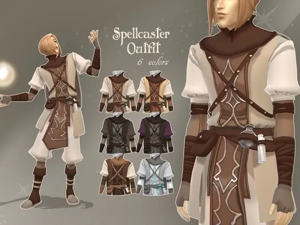 Alpha kennetha_v's Spellcaster Outfit - The Sims 4 Custom Content