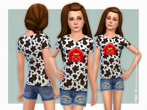 Maxis Match lillka's Country Girl Outfit - The Sims 4 Custom Content