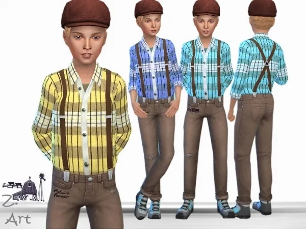 Alpha Zuckerschnute20's FarmZ 02 Outfit - The Sims 4 Custom Content