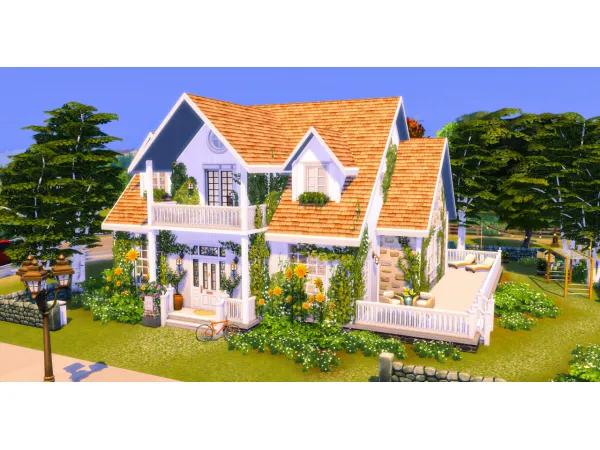 Maxis Match Sunflower Farm by birdssims - The Sims 4 Custom Content