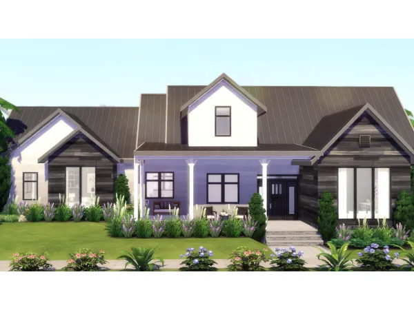 Alpha MODERN FARMHOUSE FAMILY HOME - The Sims 4 Custom Content