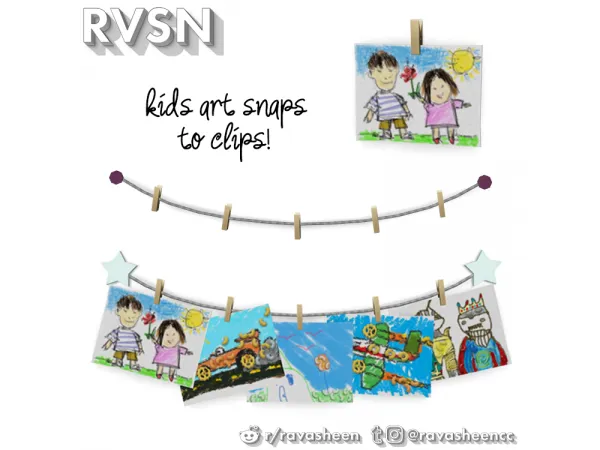 Maxis Match Clip Art Display - The Sims 4 Custom Content