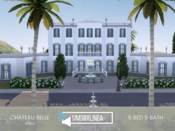 Alpha SIMSBYLINEA's Chateau Belle - The Sims 4 Custom Content
