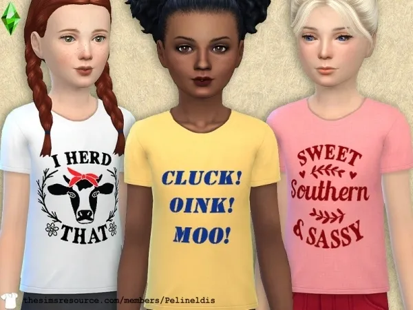 Maxis Match Pelineldis' Farm Tee - The Sims 4 Custom Content