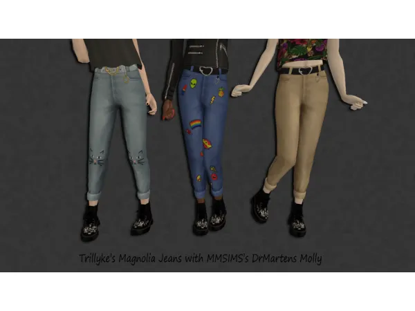 Trillykeu2019s Magnolia Jeans by itsdiamondeyesuniverse - The Sims 2 Custom Content