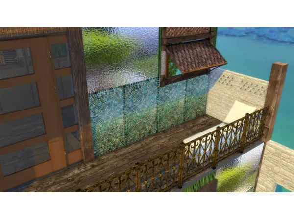 Alpha dung island wall 01 - The Sims 4 Custom Content