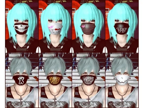 Random Masks by Kicova - The Sims 3 Custom Content
