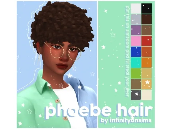 Maxis Match phoebe hair - The Sims 4 Custom Content