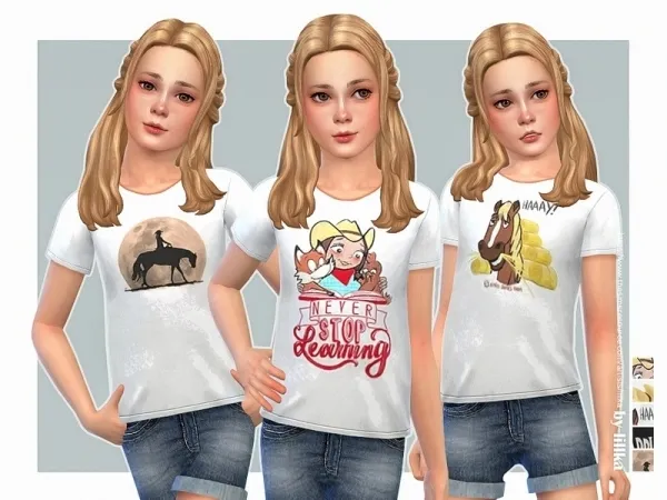 Maxis Match lillka's Country Girl T Shirt - The Sims 4 Custom Content