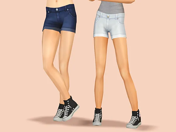 MDPs 4t2 GP01 Shorts Cuffed - The Sims 2 Custom Content