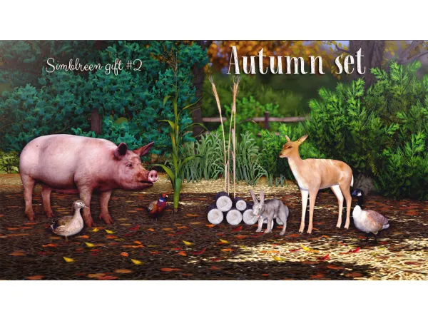 SilverOwl Autumn Set - The Sims 3 Custom Content
